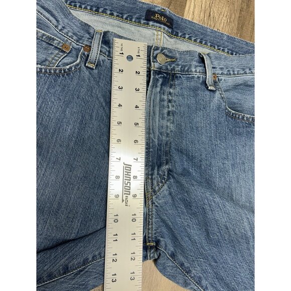 Polo Ralph Lauren Jeans Mens 36x30 Hampton Relaxed Straight Blue (Actual 38x29) - Picture 7 of 8